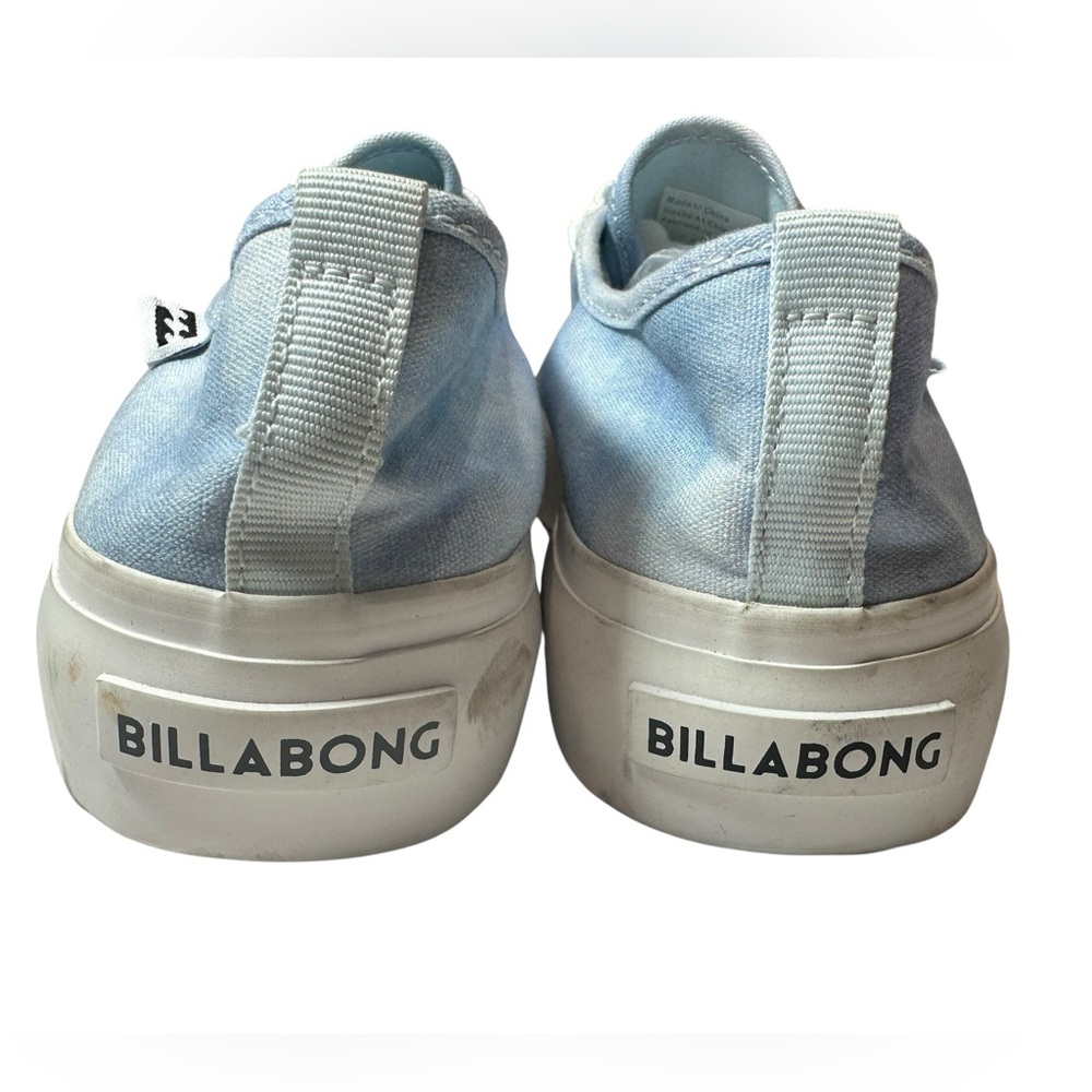 Billabong Puebla Platform Sneaker Light Blue/White Tie Dye Vulcanized - Picture 7 of 7